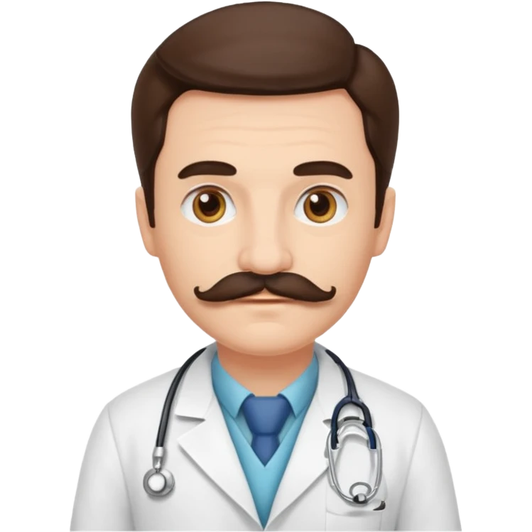 doctor with mustaches emoji