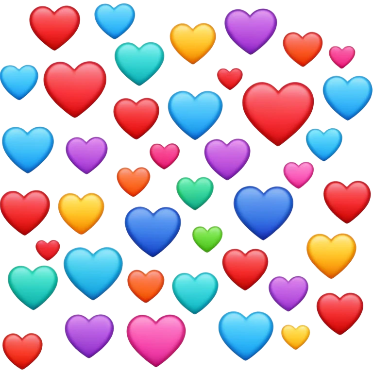 Thoughts with hearts emoji