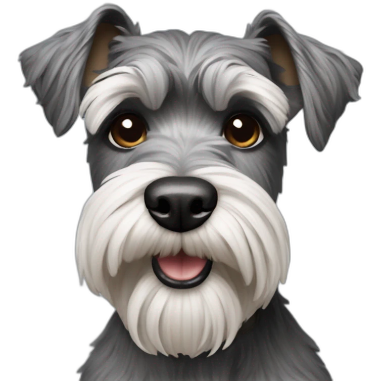 hyper realistic schnauzer emoji