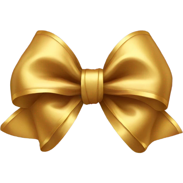 Gold bow emoji