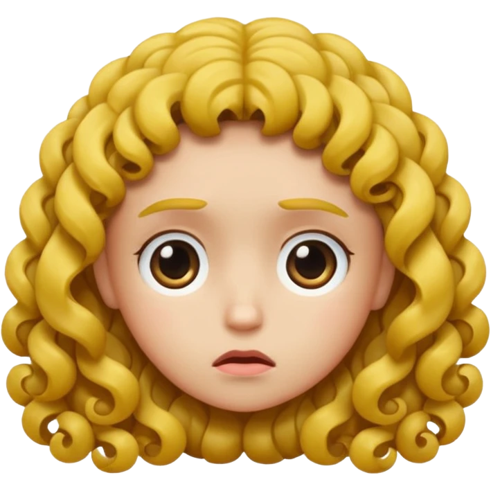 Sad + curls emoji