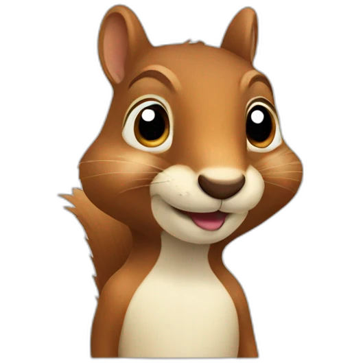 squirrel with a mustache emoji