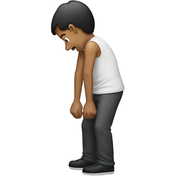 a guy bowing in the flooor  emoji