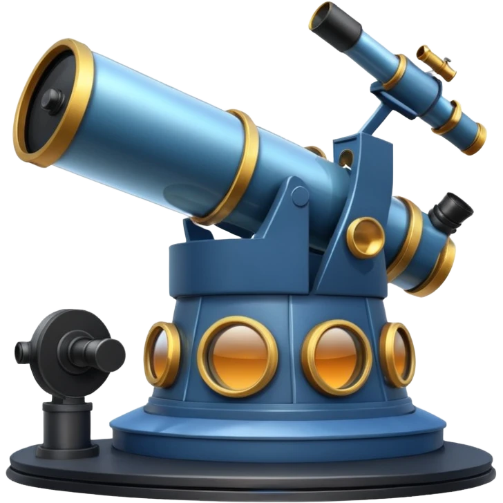 observatory with a big telescope emoji