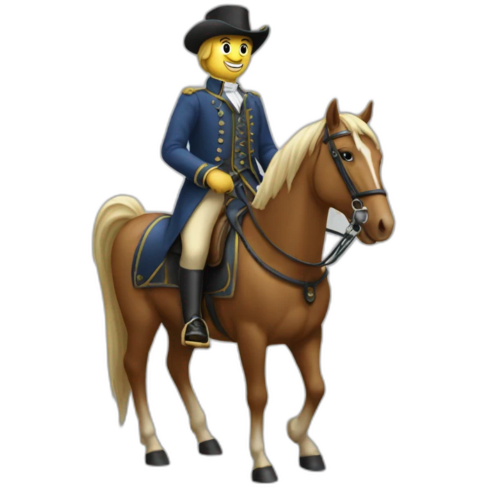 Monsieur sur cheval emoji