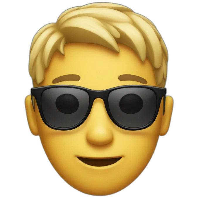 boy with sun glasses emoji