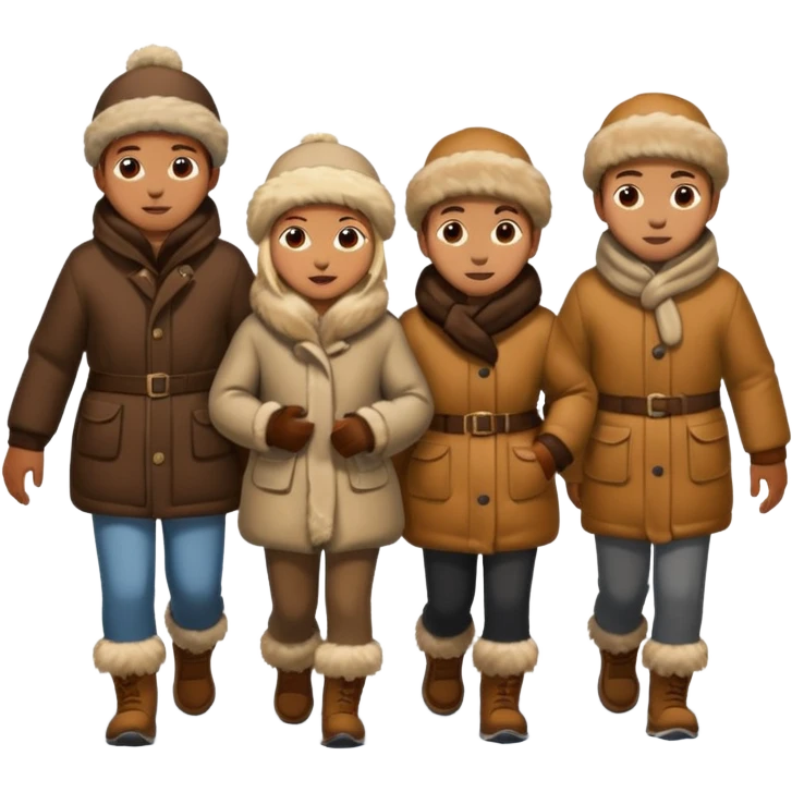 ice age tribe walking emoji