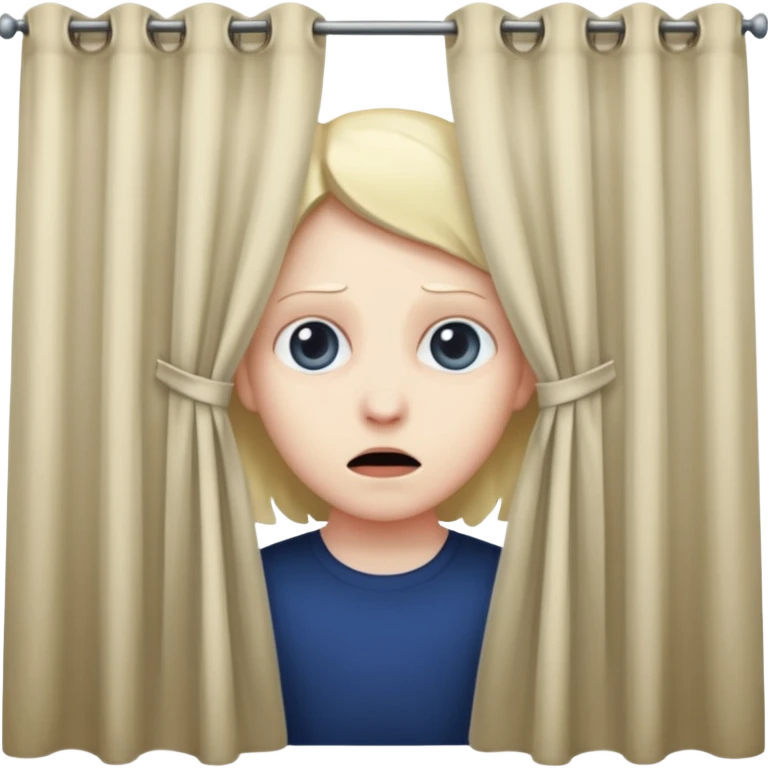 stalker peeking through curtains emoji