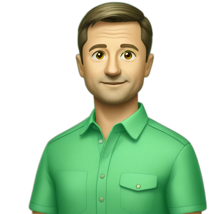 volodymyr zelensky green shirt emoji