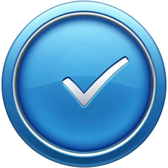 Verified blue badge  emoji