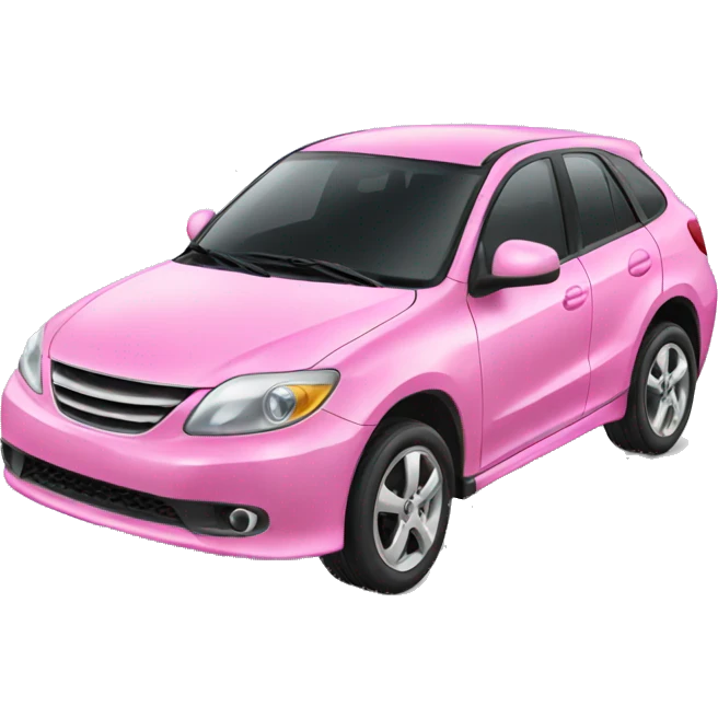 A pink car emoji