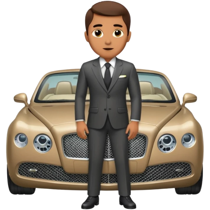 Abid abedi as Principalwith his Bentleyo emoji