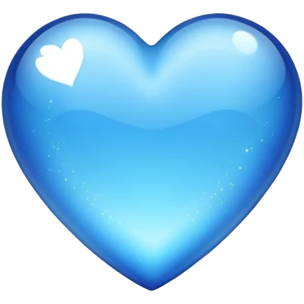 sparkle blue heart emoji