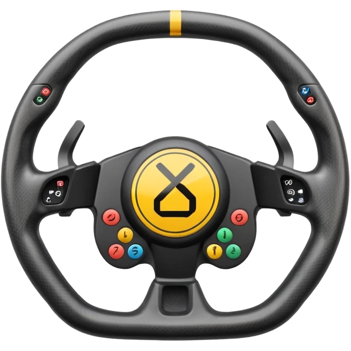 formula one steering wheel emoji