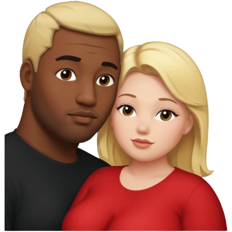 bbw blonde Mfm black man emoji