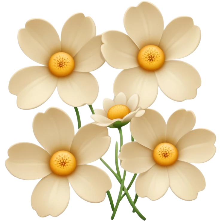 light beige flowers emoji