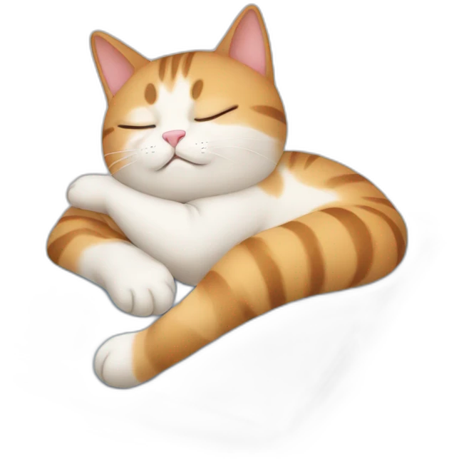 cat sleeping on a pillow emoji