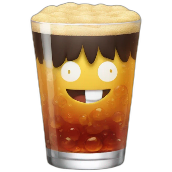 Luffy drink a béer emoji