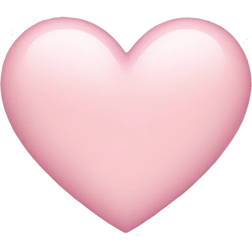 light pink heart emoji
