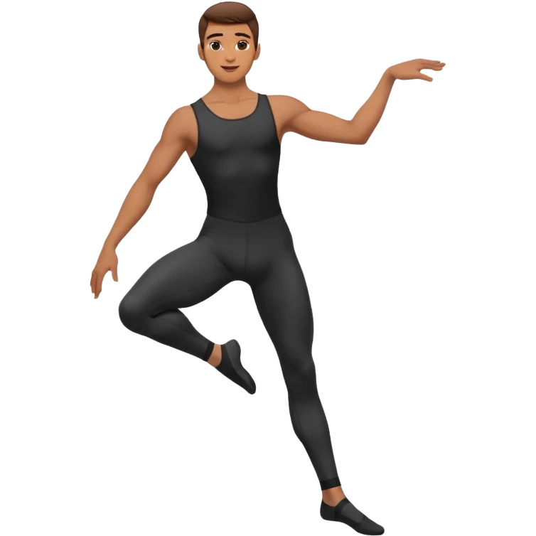 male dance choreographer with full tights  emoji