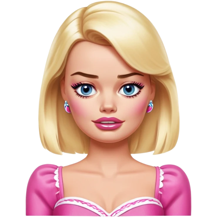 Margot Robbie is Barbie she’s crying emoji