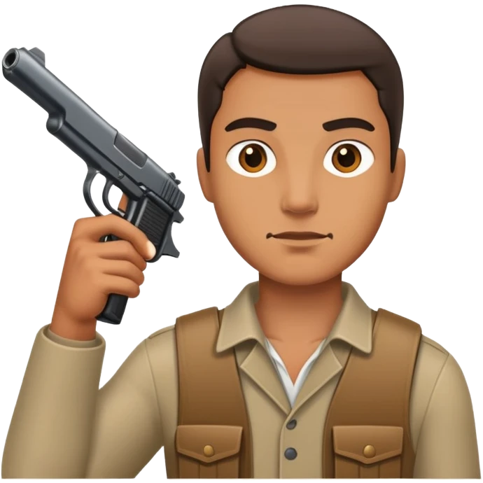 Man with gun emoji
