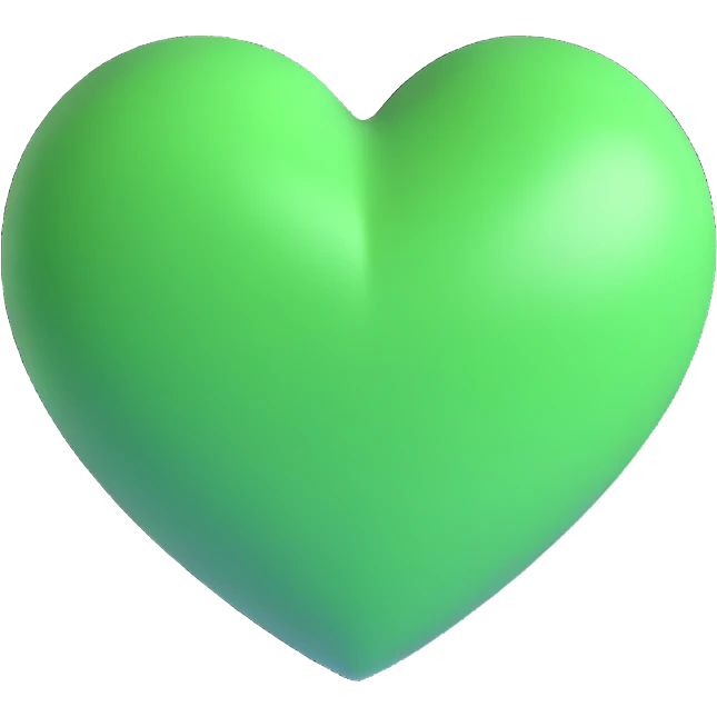 green heart emoji