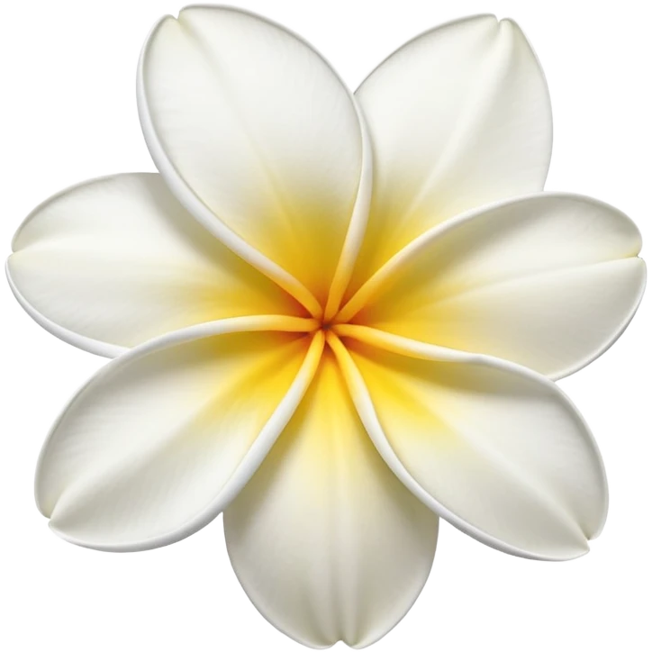 White Hawaiian flower emoji