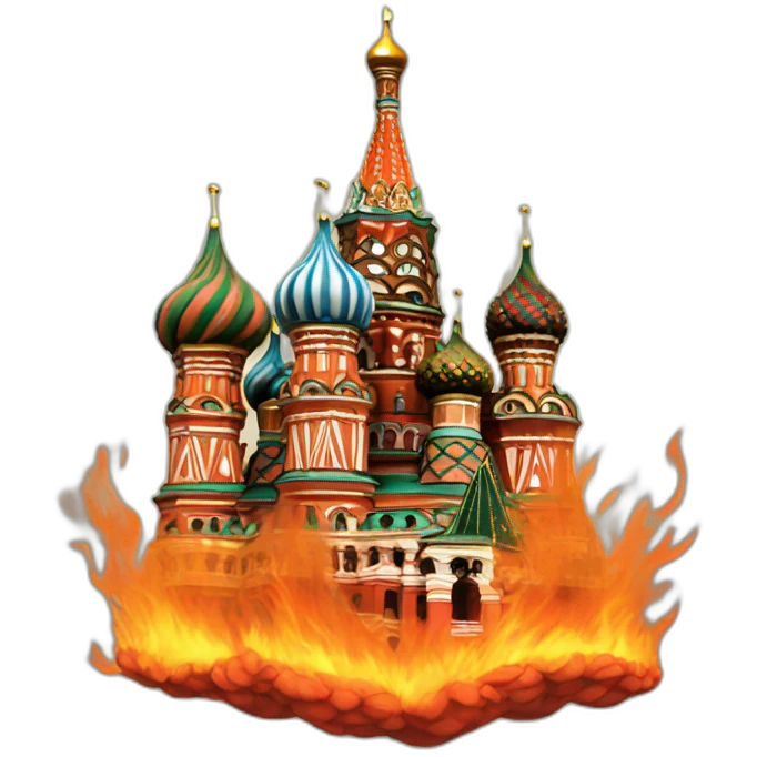 moscow in fire emoji