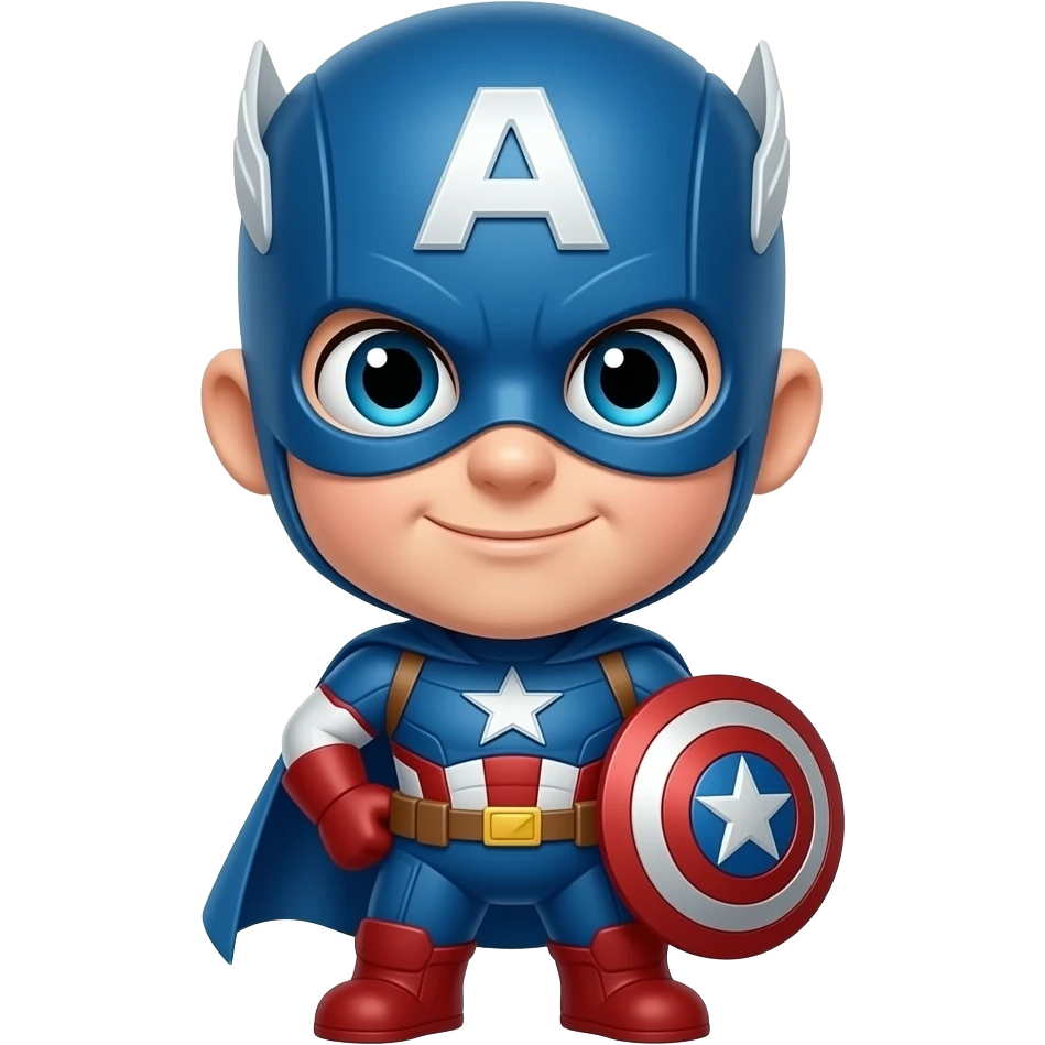 spuerhero kid captain emoji