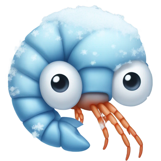 Shrimp snow cold emoji