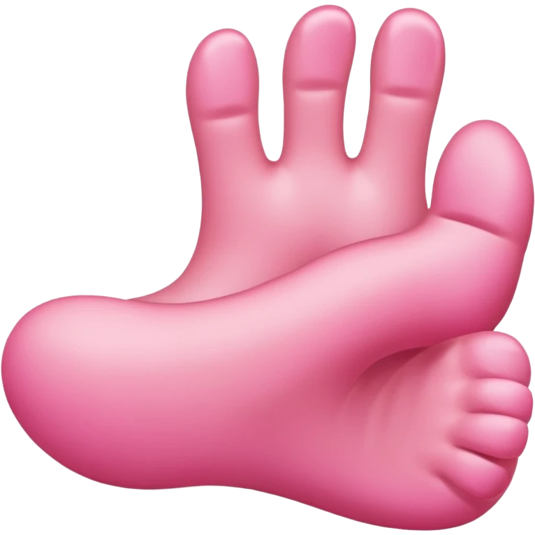Attach a thumbs up emoji to where the toes are on a foot emoji   emoji