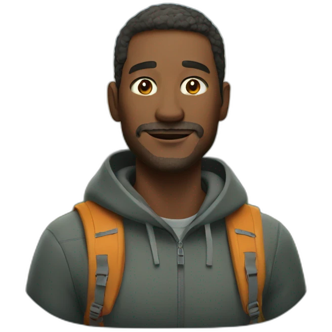 Man on mountain emoji