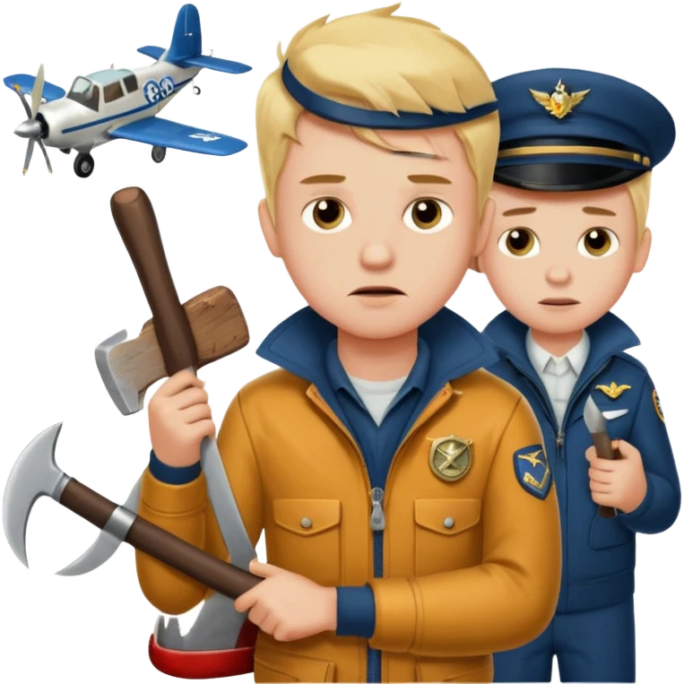 13 y/o Brian robeson at the beginning of Hatchet
struggling with his parents' recent divorce and harboring . He is angry, self-pitying
He is carrying a hatchet
He is in a single-engine plane with a pilot who soon suffers a heart attack, leaving Brian to navigate the crash and his new, harsh reality. emoji