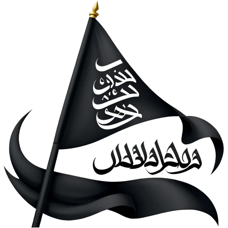 Black flag with shahada emoji