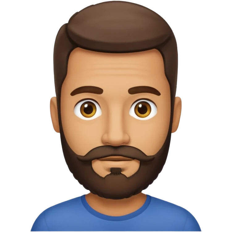Male, mid fourties’, Brazilian, 183cm, beard emoji