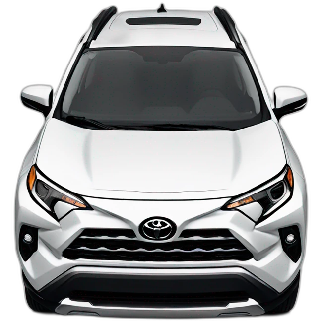 2019 toyota rav 4 in white emoji
