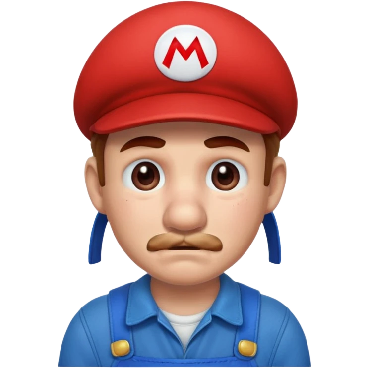 Super Mario crying  emoji