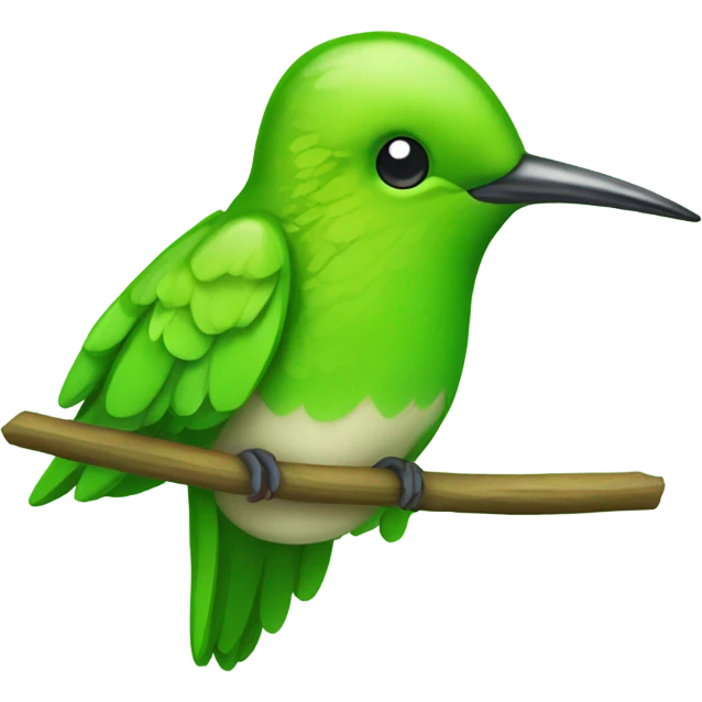 Lime humming bird  emoji