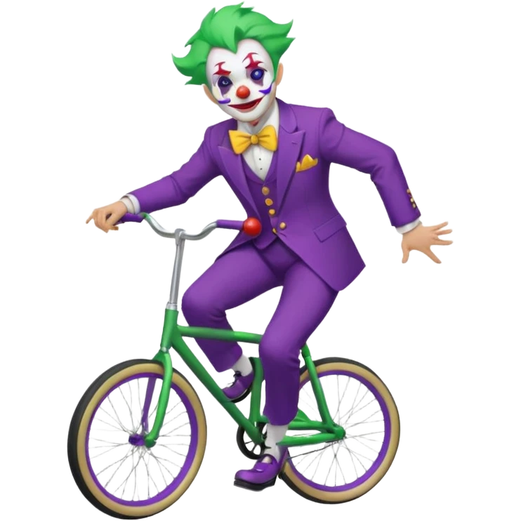 Unicyclist Joker  emoji