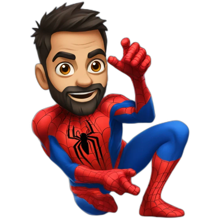 Virat Kohli Spiderman emoji