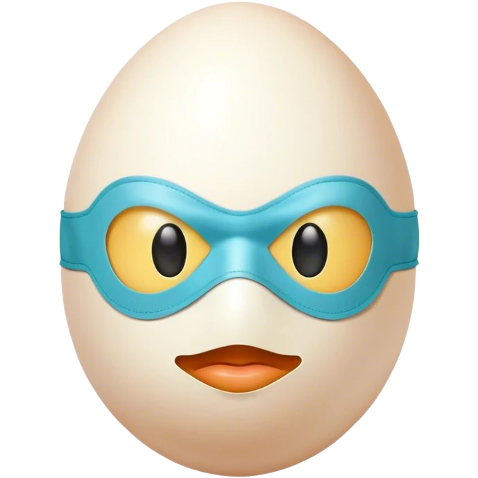 Egg wearing a mask  emoji