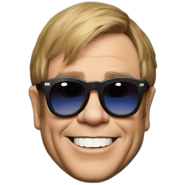 elton john at glastonbury emoji