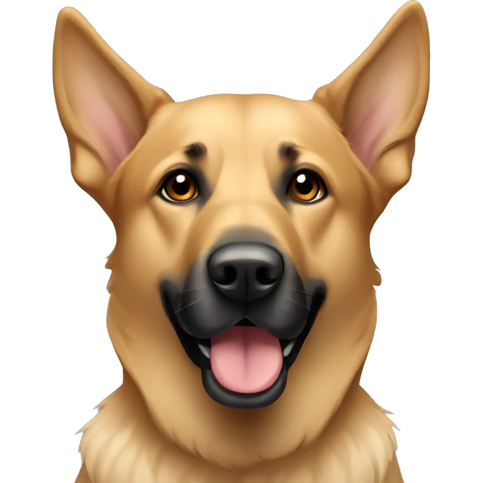 Labrador and German shepherd dog emoji
