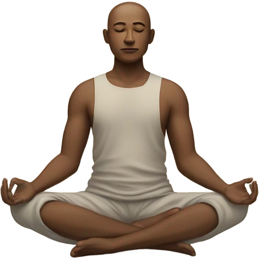  zen meditation position dude emoji