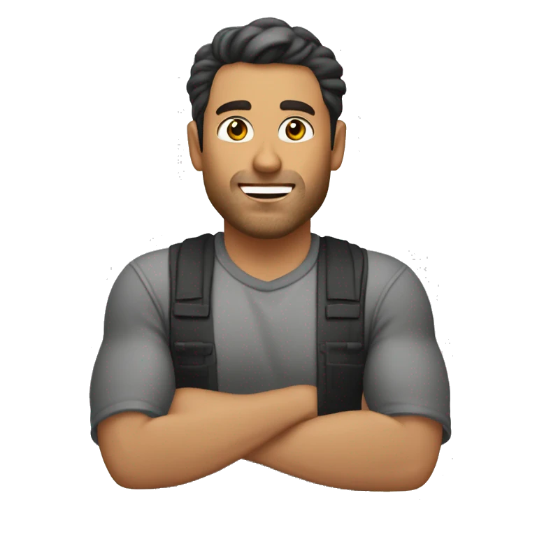 Hombre de 35 años haciendo shawarma  emoji