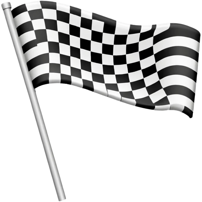 fiish line with checkered flag emoji
