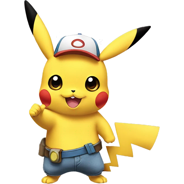 Pokémon Pikachu thumbs up emoji