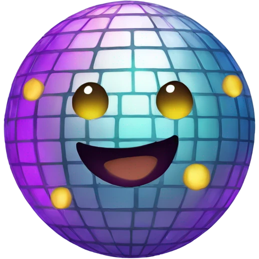cute disco ball emoji