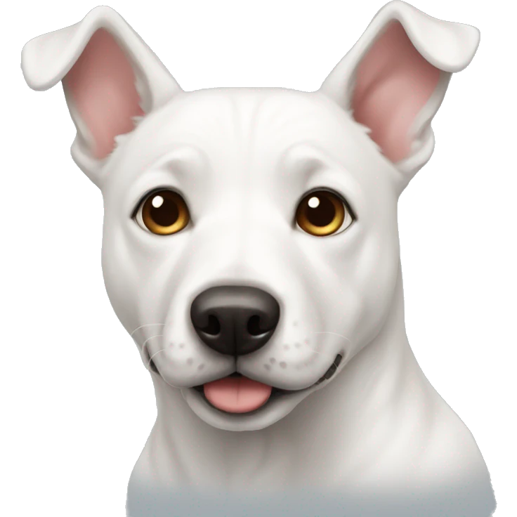 White Doggo argentino  emoji